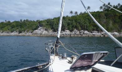 The northern bay of Ko Racha Yai has lovely rugged headlands