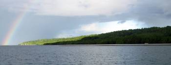 Rainbow over the Wuliaru anchorage