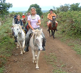 Yachties on horses! Isabela Island