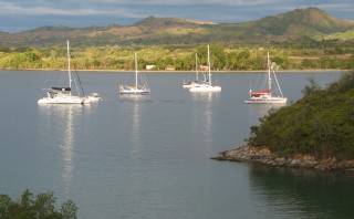 Tranquil anchorage at Sakatia, Madagascar