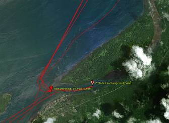 Seget anchorages and approaches