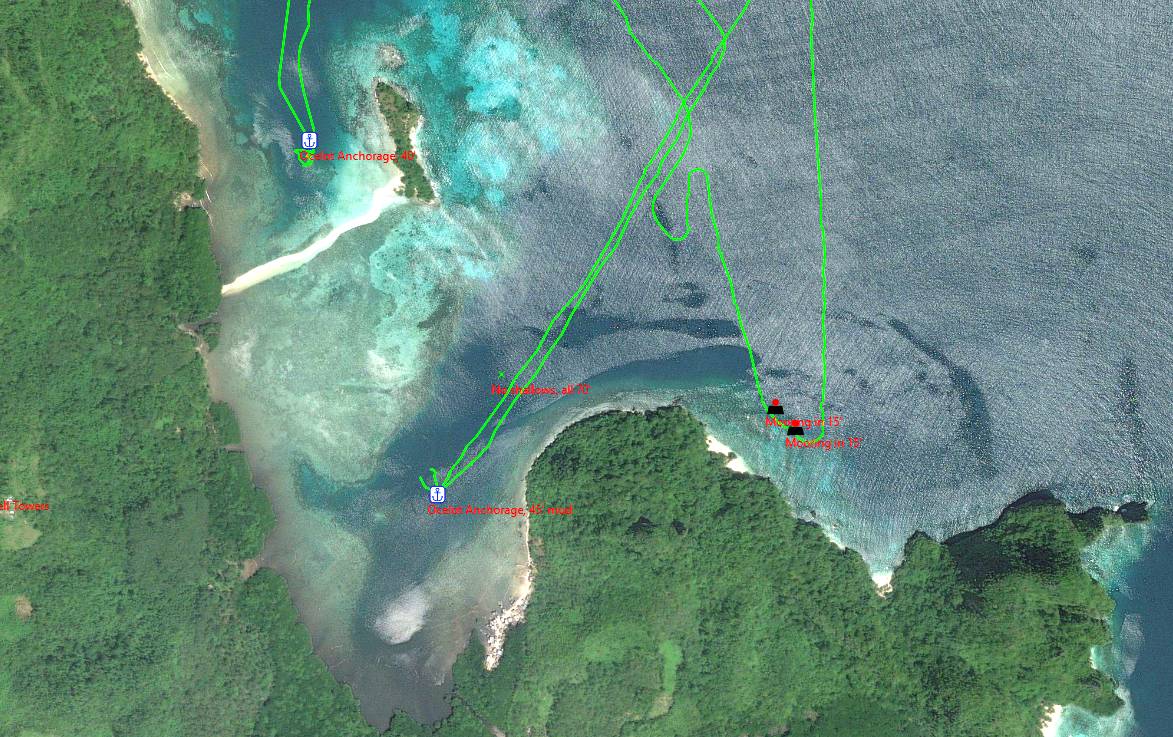 Snake Island anchorages and approaches