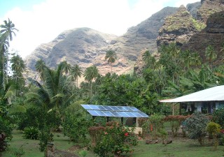 The French government subsidizes solar power systems for remote houses