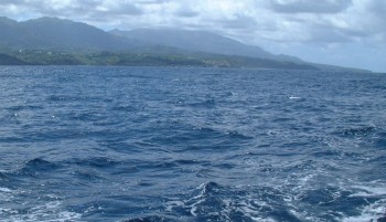 Sailing past southern St. Vincent