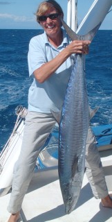 Sue and the biggest fish ever landed on Ocelot