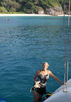 Swimming off coast of Thailand, Similan Islands