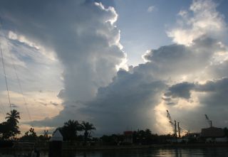 Sumatra storm over Malay Peninsula