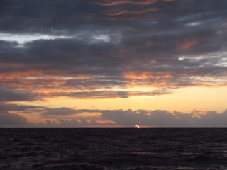 One of many amazing sunsets on passage to Maldives