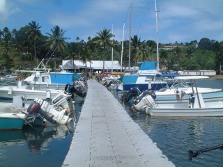 The dock at Suva Yacht club.