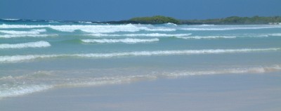 Glorious boogie-boarding waves on Tortuga Beach