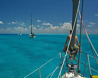 s/v Totem in the beautiful Maldives. Photo by Behan Gifford