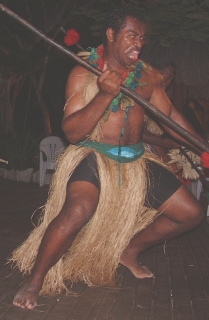 The male Fijian dances reveal their warrior heritage