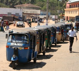 Tuk-tuks are the main taxis everywhere