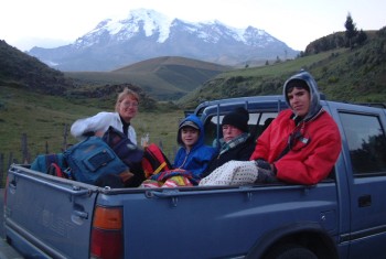 Freezing on the equator! Approach to Ecuador's highest: Chimboarazo Volcano