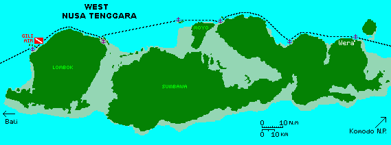 Our track through West Nusa Tenggara