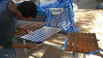 Adding polyurethane after sanding to relieve squeaking
